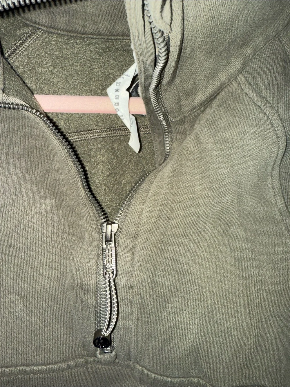 Green Lululemon Half-Zip Scuba